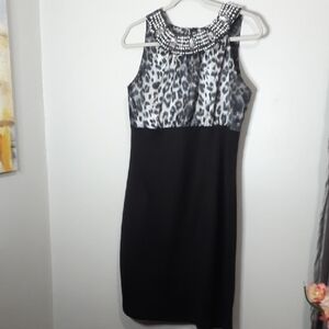 Elegant Black and Gray Dress